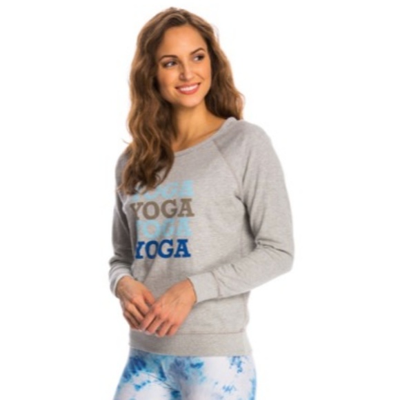 YOGA RX - YOGA YOGA YOGA SWEATSHIRT, NWT, sz M - Picture 3 of 5